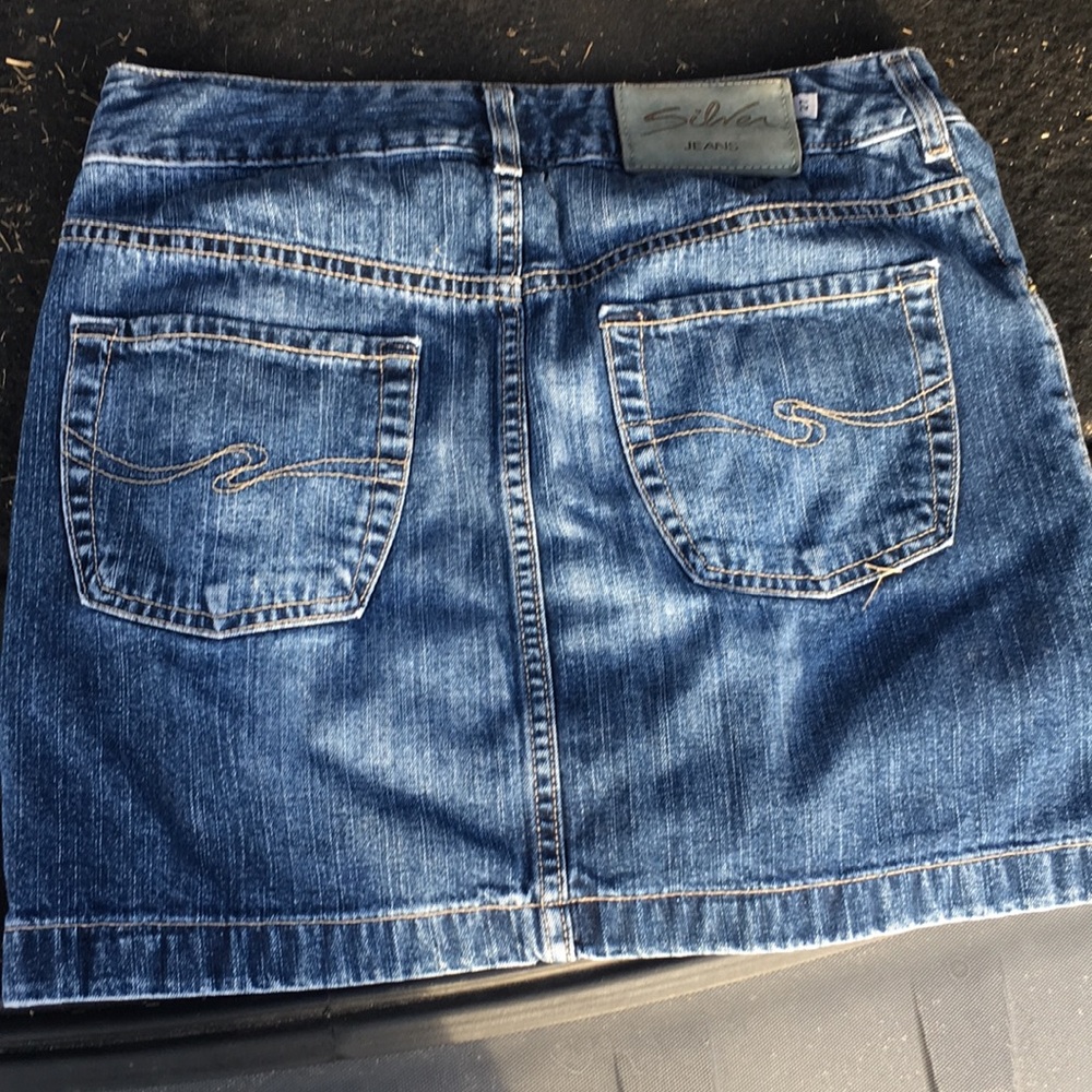 RSilver Jean Skirt #90s